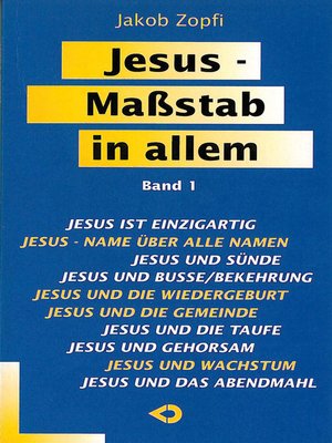 cover image of Jesus--Maßstab in allem